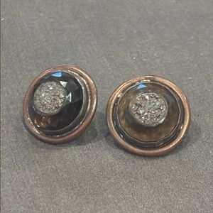 Amy Kahn Russell Sterling and stone earrings.